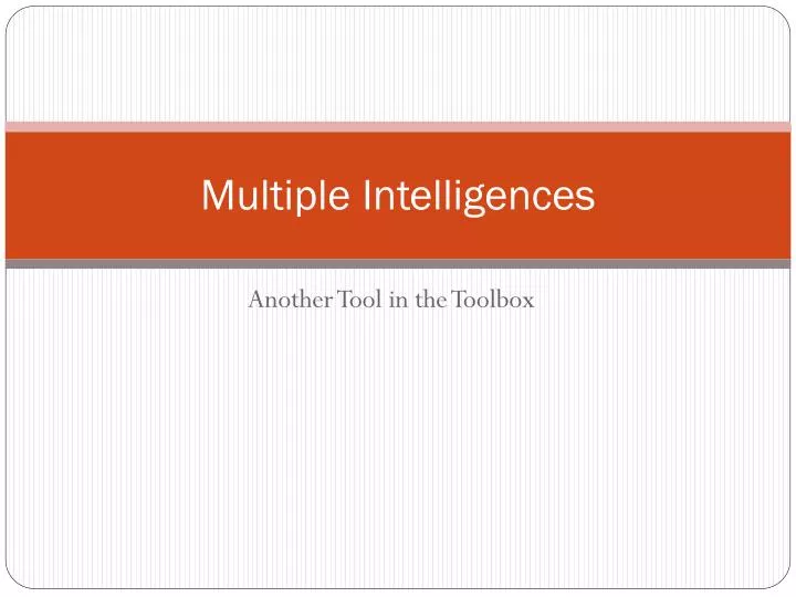 multiple intelligences