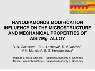 N ANODIAMONDS MODIFICATION INFLUENCE ON THE MICROSTRUCTURE AND MECHANICAL PROPERTIES OF