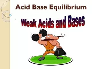 Acid Base Equilibrium