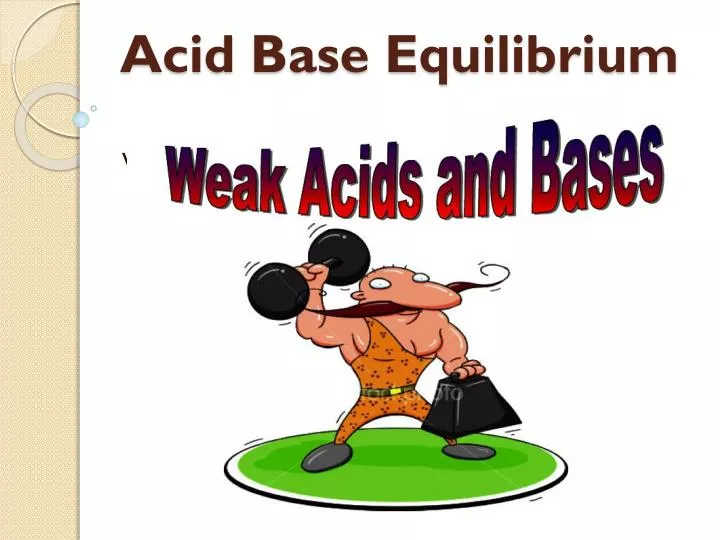 acid base equilibrium