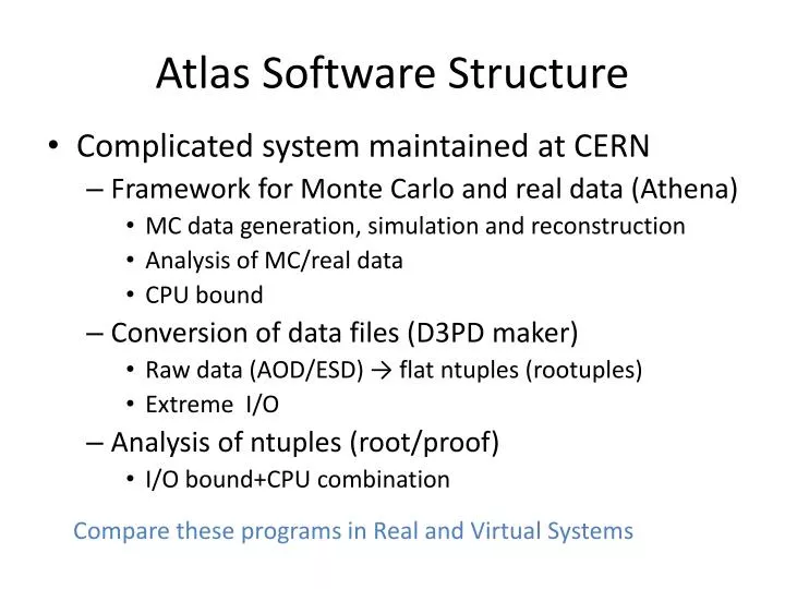 atlas s oftware structure