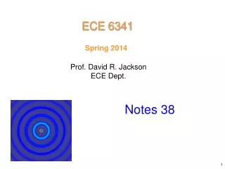 Prof. David R. Jackson ECE Dept.