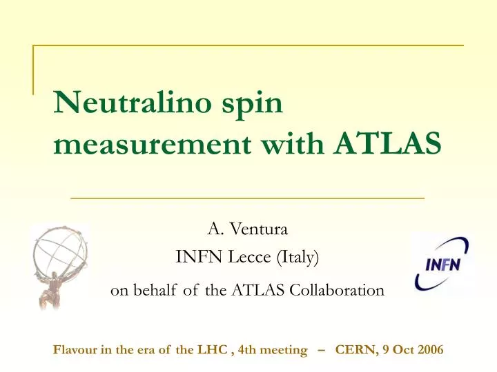 neutralino spin measurement with atlas