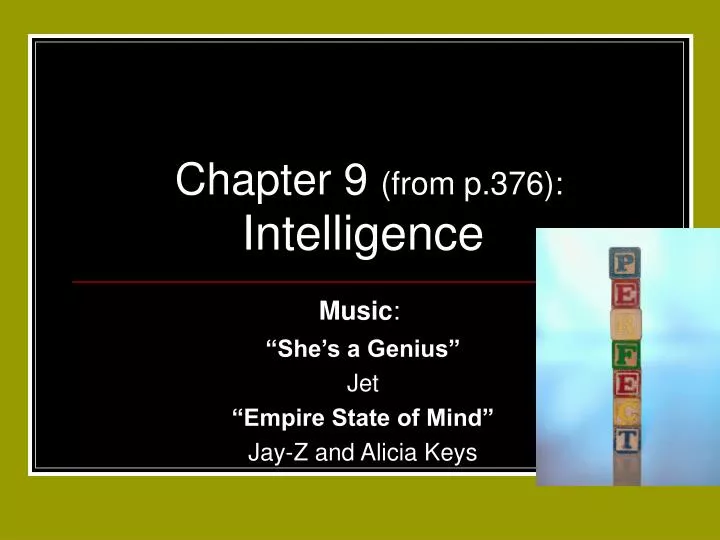 chapter 9 from p 376 intelligence