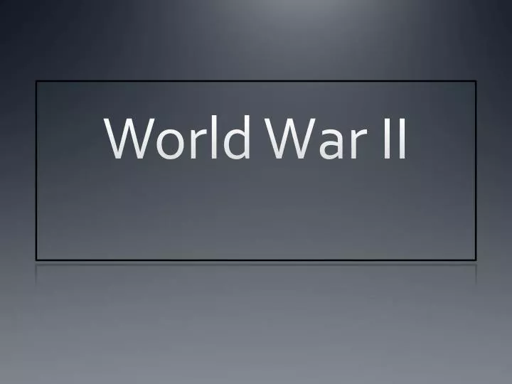 world war ii