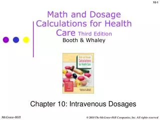 Math and Dosage Calculations for Health Care Third Edition Booth &amp; Whaley
