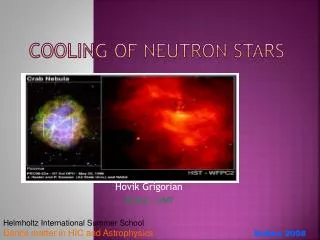 Cooling of Neutron Stars