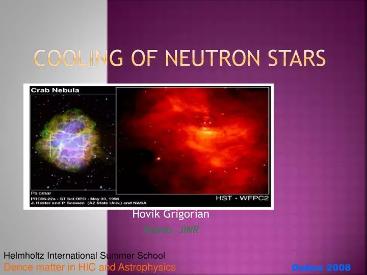 cooling of neutron stars