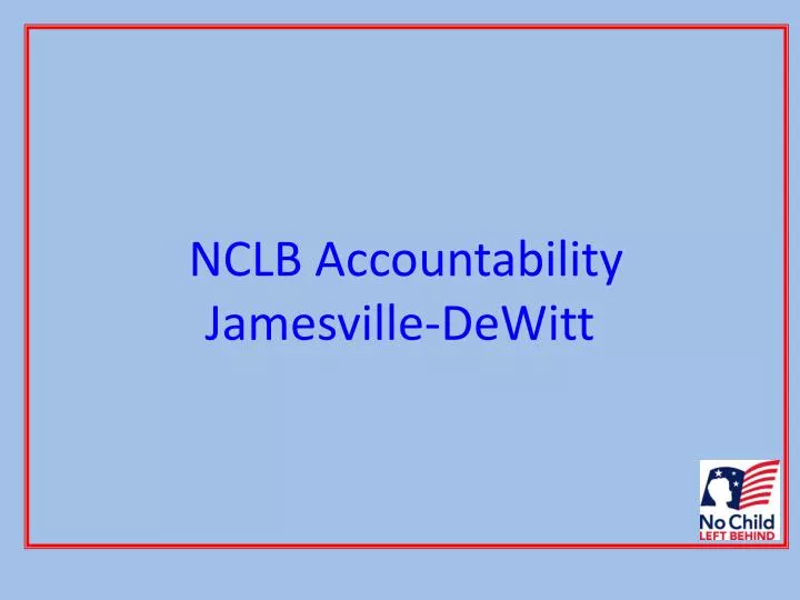 nclb accountability jamesville dewitt
