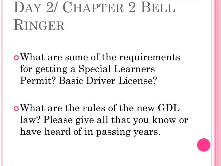 day 2 chapter 2 bell ringer