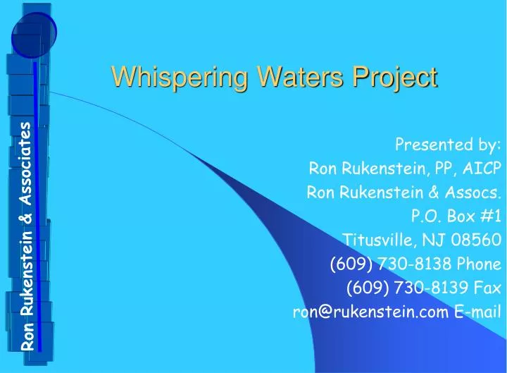whispering waters project