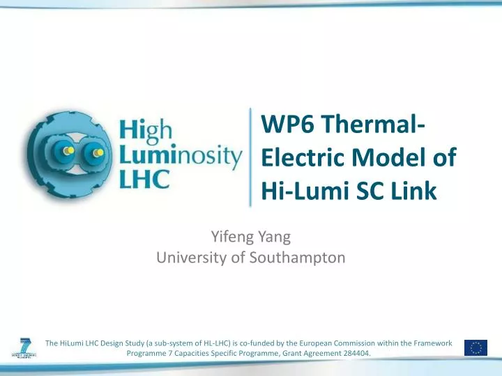 wp6 thermal electric model of hi lumi sc link