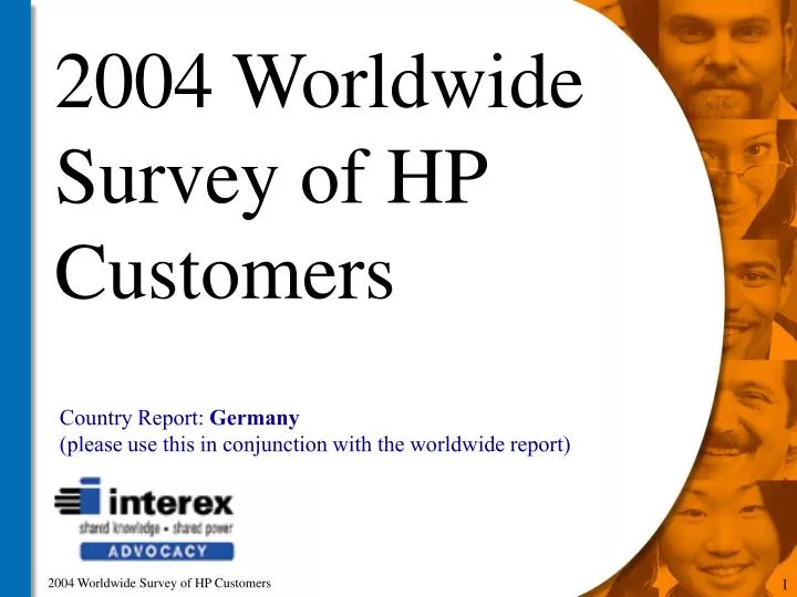 2004 worldwide survey of hp customers