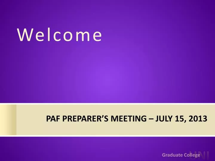 paf preparer s meeting july 15 2013