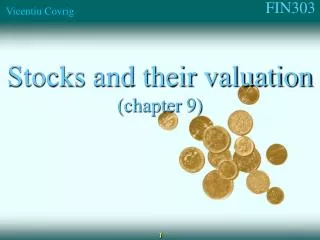 Stocks and their valuation (chapter 9)
