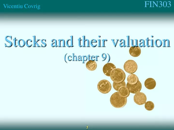 stocks and their valuation chapter 9