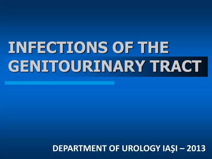 infections of the genitourinary tract