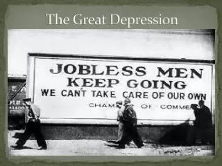 The Great Depression