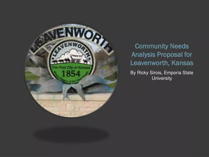 community needs analysis proposal for leavenworth kansas