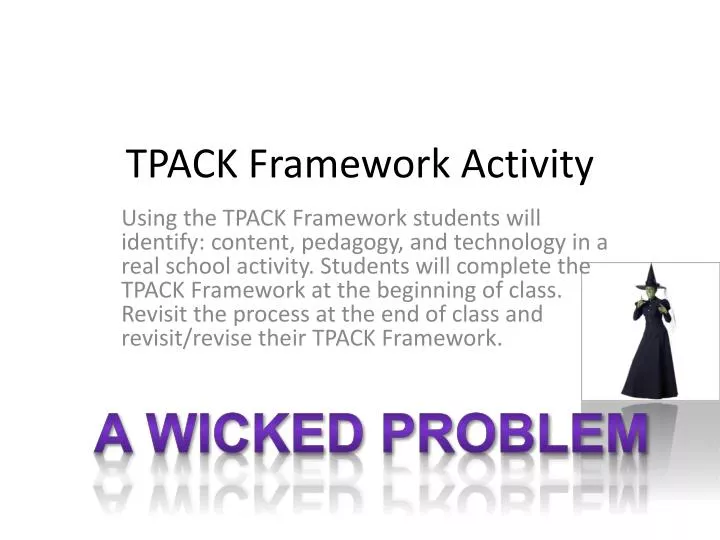 tpack framework activity