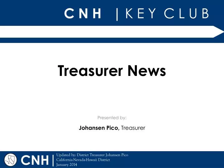 treasurer news
