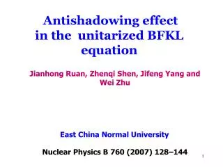 Antishadowing effect in the unitarized BFKL equation