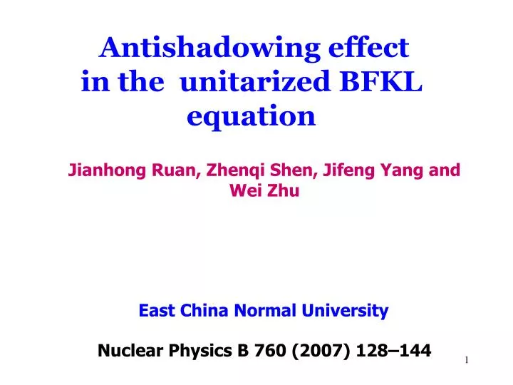 antishadowing effect in the unitarized bfkl equation