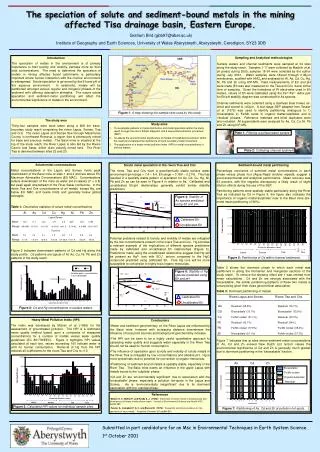 Submitted in part candidature for an Msc in Environmental Techniques in Earth System Science.