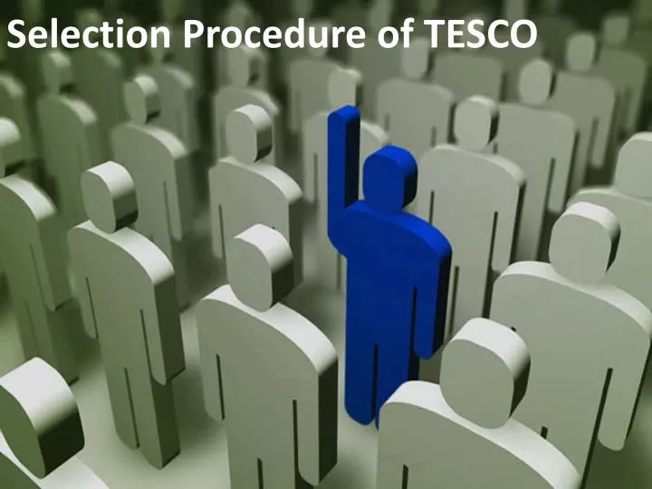 selection procedure of tesco