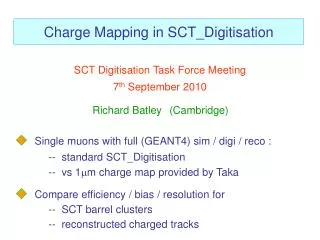 Charge Mapping in SCT_Digitisation
