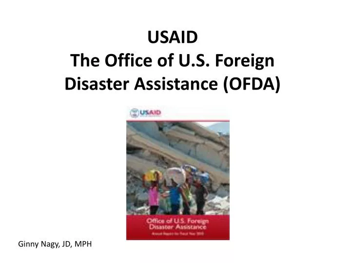 usaid the office of u s foreign disaster assistance ofda