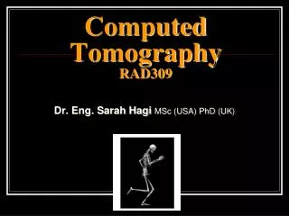 Computed Tomography RAD309