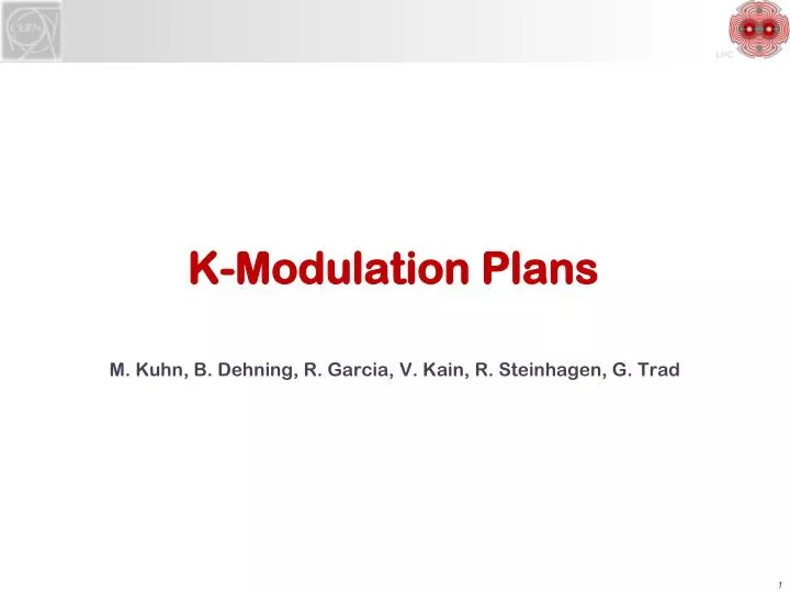 k modulation plans