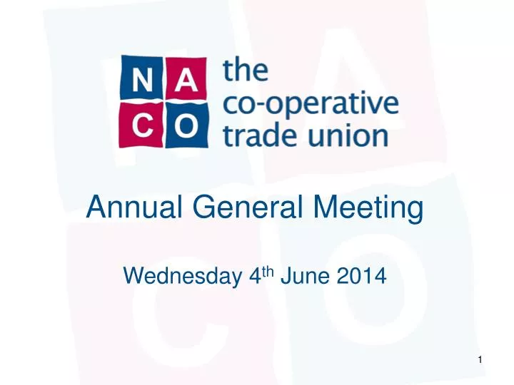 annual general meeting wednesday 4 th june 2014