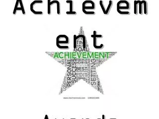 Achievement Awards