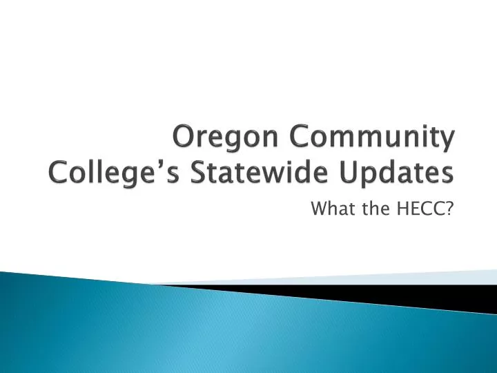 oregon community college s statewide updates