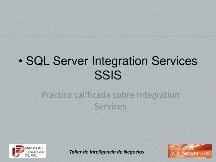 sql server integration services ssis