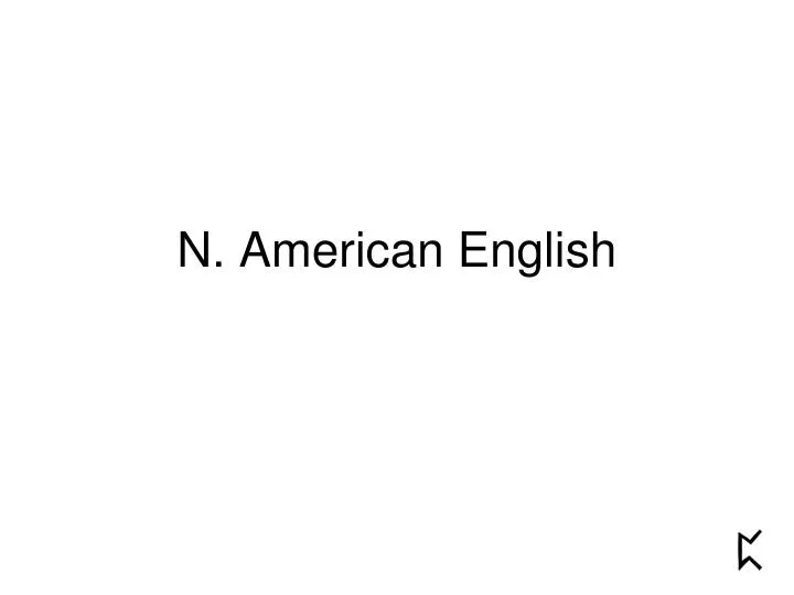 n american english