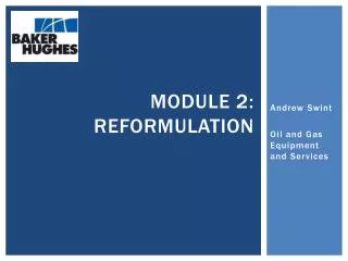 Module 2: Reformulation