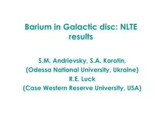 Barium in Galactic disc: NLTE results