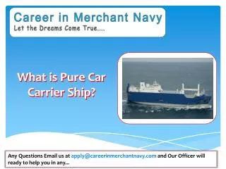 how to join pure car carrier ship in merchant navy