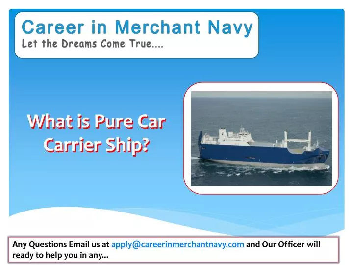 what is pure car carrier ship