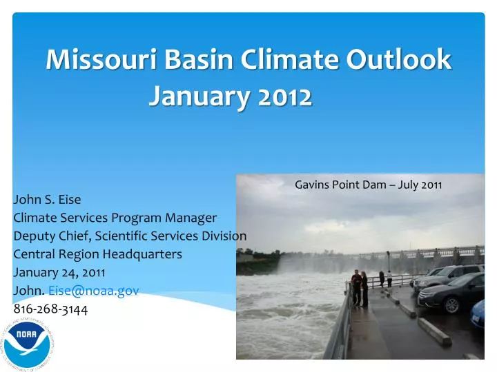 missouri basin climate outlook january 2012