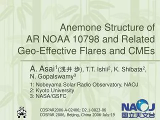 Anemone Structure of AR NOAA 10798 and Related Geo-Effective Flares and CMEs