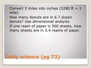 Daily science (pg 72)