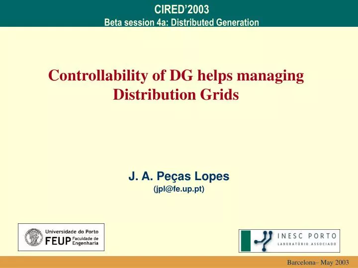 controllability of dg helps managing distribution grids