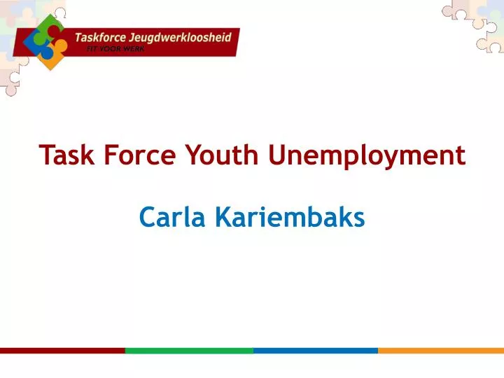task force youth unemployment