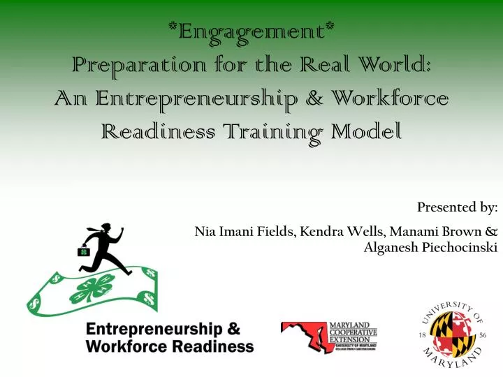 engagement preparation for the real world an entrepreneurship workforce readiness training model