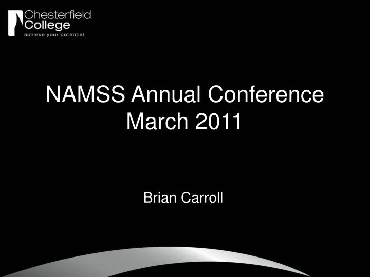 namss annual conference march 2011