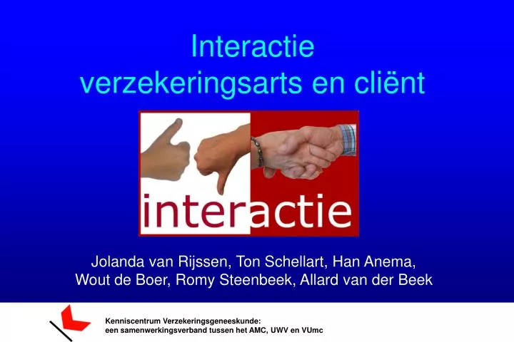 interactie verzekeringsarts en cli nt